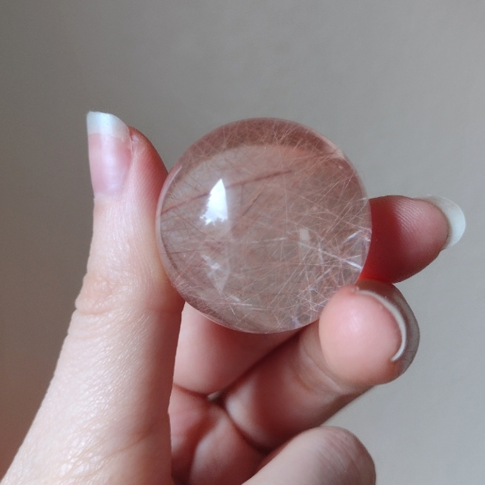 ✨SOLD✨ Rutiled Quartz Sphere Bundle - Picture 5 of 10